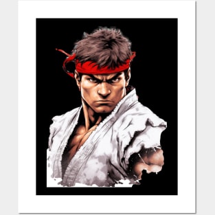 Ryu Street Fighter Design Posters and Art